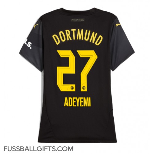 Borussia Dortmund Karim Adeyemi #27 Fußballbekleidung Auswärtstrikot Damen 2024-25 Kurzarm